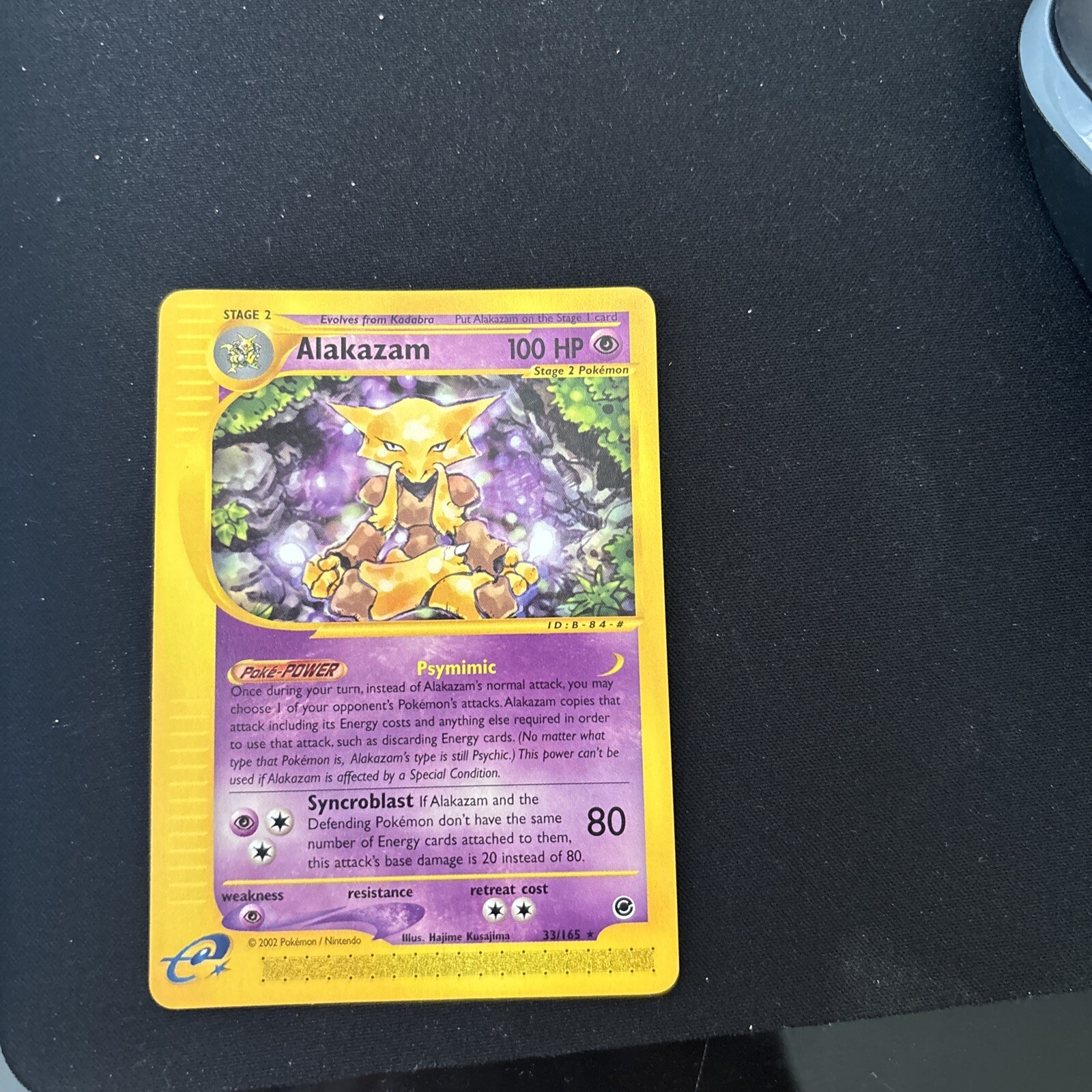 Pokémon Card Alakazam 33/165 Expedition - Lightly Played