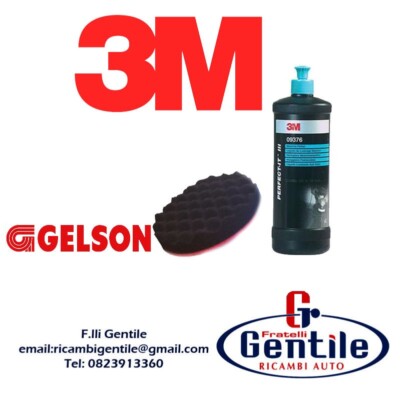 3M 09376 POLIERFLÜSSIGKEIT ANTI-HALONE SCHLEIFMITTEL POLIERMITTEL + GELSON PUFFER 86330