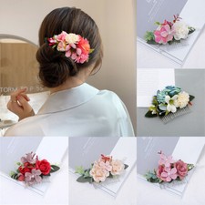 Wedding Boho Flower Bride Accessories Hair Floral Headband Pins Clips Comb Hair