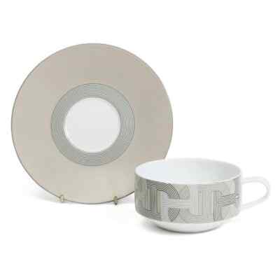 HERMES Tea Cup Saucer Rallye 24 Chaine D'Ancre Tableware 2 set