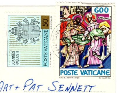 POSTCARD - Citta' Del Vaticano Sistine Chapel The Creation of Man
