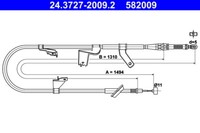 ATE Handbremsseil Links FüR Swift 3 1.6 05.06- Suzuki OE 54402-57K00