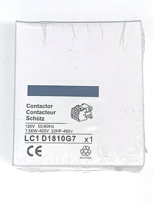 3-Pole AC Contactor Motor Starter Relay - 18A, Up To 14HP, 120V (US Stock) 7 thumbnail image