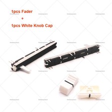 Replacement 1pcs Fader A10Kx2 1pcs White Knob Cap for Soundcraft EFX8 EPM12