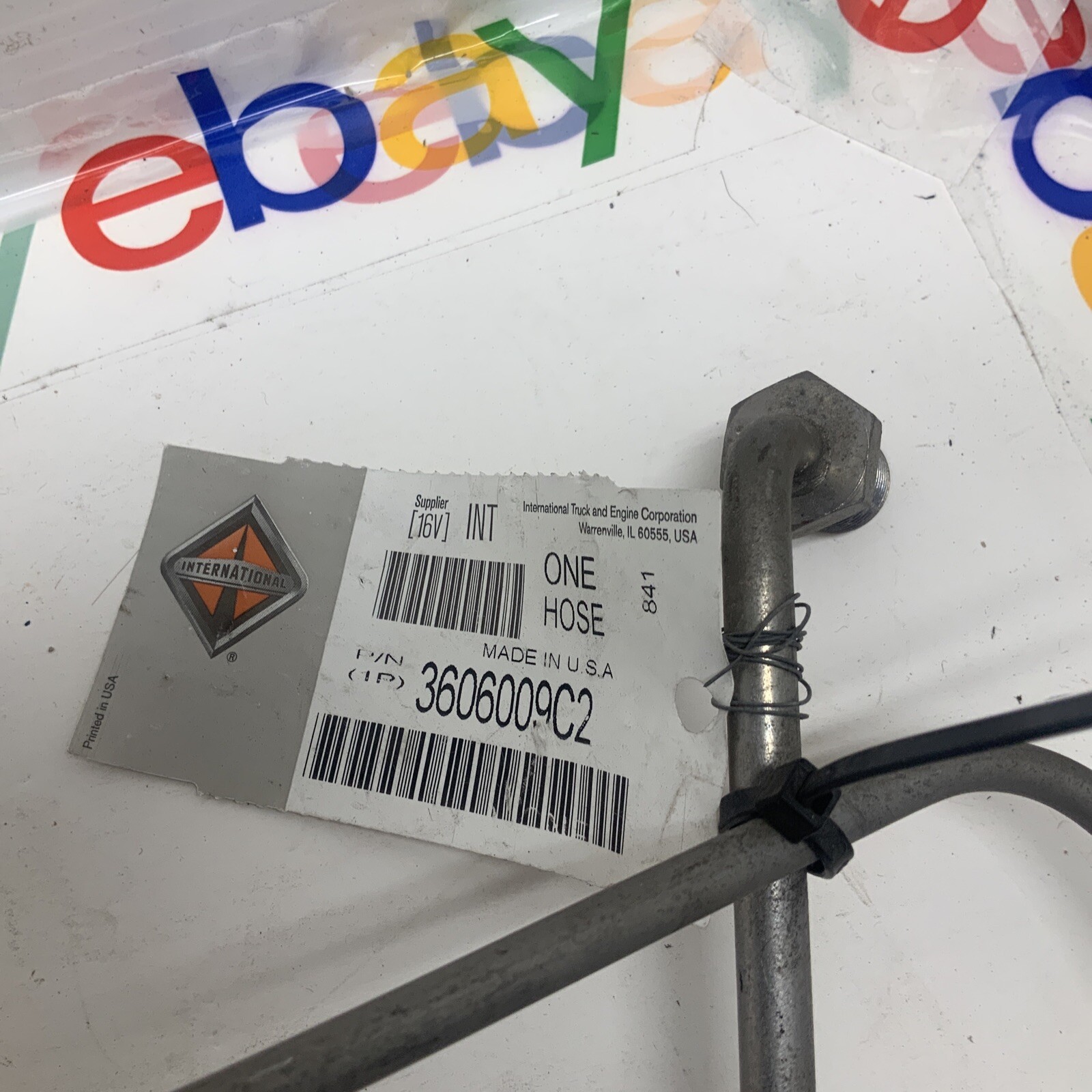 3870826C2 INTERNATIONAL MASTER CYLINDER HYDRAULIC HOSE 3870826C1