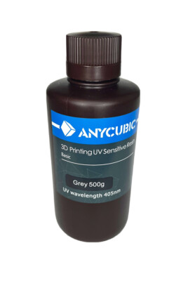 LCD 3D Printing UV Sensitive Resin 500g Grey Excellent Fluidity High Precision