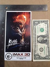 KONG Skull Island Regal IMAX 3D First Showing Collectible Ticket Tom Hiddleston
