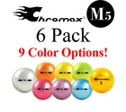 6 Pack Chromax High Visibility Colored Golf Balls – M5 Metallic – CHOOSE COLOR!