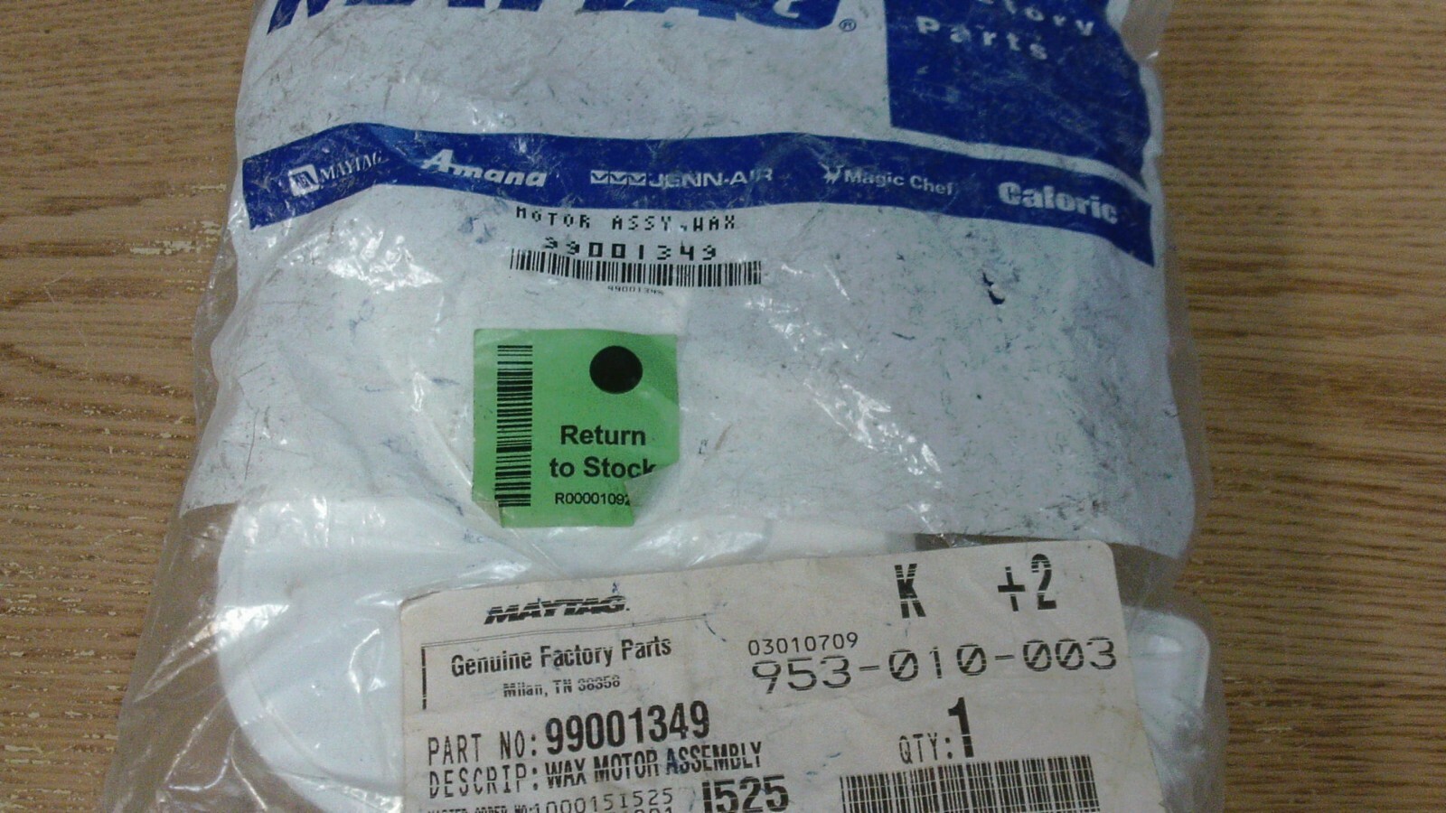 Genuine Maytag Dishwasher Dispenser Actuator Kit 99001349 eBay