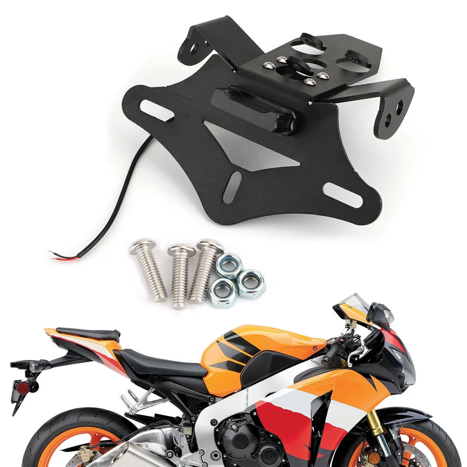Motorcycle Rear License Plate Holder Bracket For Honda CBR1000RR 2008-2016 US A Foto 2 de 4