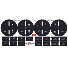 1x AC Dash Button Repair Kit Decal Stickers Replacement Fits for Chevrolet Tahoe