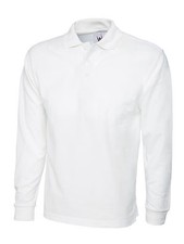 Image of Uneek Unisex Men's Long Sleeve Polo Shirt Work Casual Leisure Polo T Shirt TOP