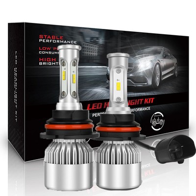 9007 HB5 CREE LED Headlight 2000W 240000LM 4-Sided Bulbs 6000K White High Power