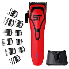 Supreme Trimmer DARKSTAR 72 DLC Taper Clipper w/ Magnetic Vector Motor | Red