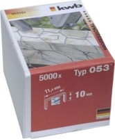 Kwb Klammern, 11,4 Mm Breit Typ 053/353 10 Mm KlammerhöHe, 5000 StüCk