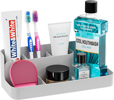 Toothbrush Holders for Bathroom, Bathroom Organizer Countertop, Bathroom Counter