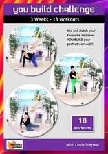 Cardio and Toning Exercise DVD Barlates YOU BUILD 3 Week - 18 Workout Challenge
