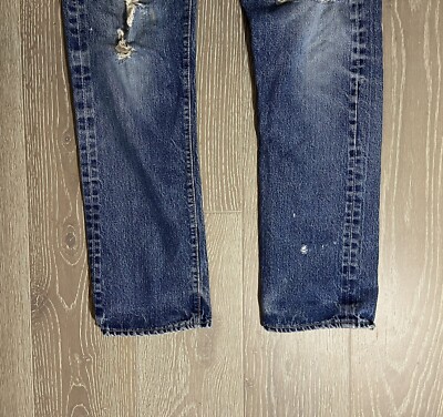 Vintage Levis 501 XX 1950's big E #6 Button Fly Redline Selvedge