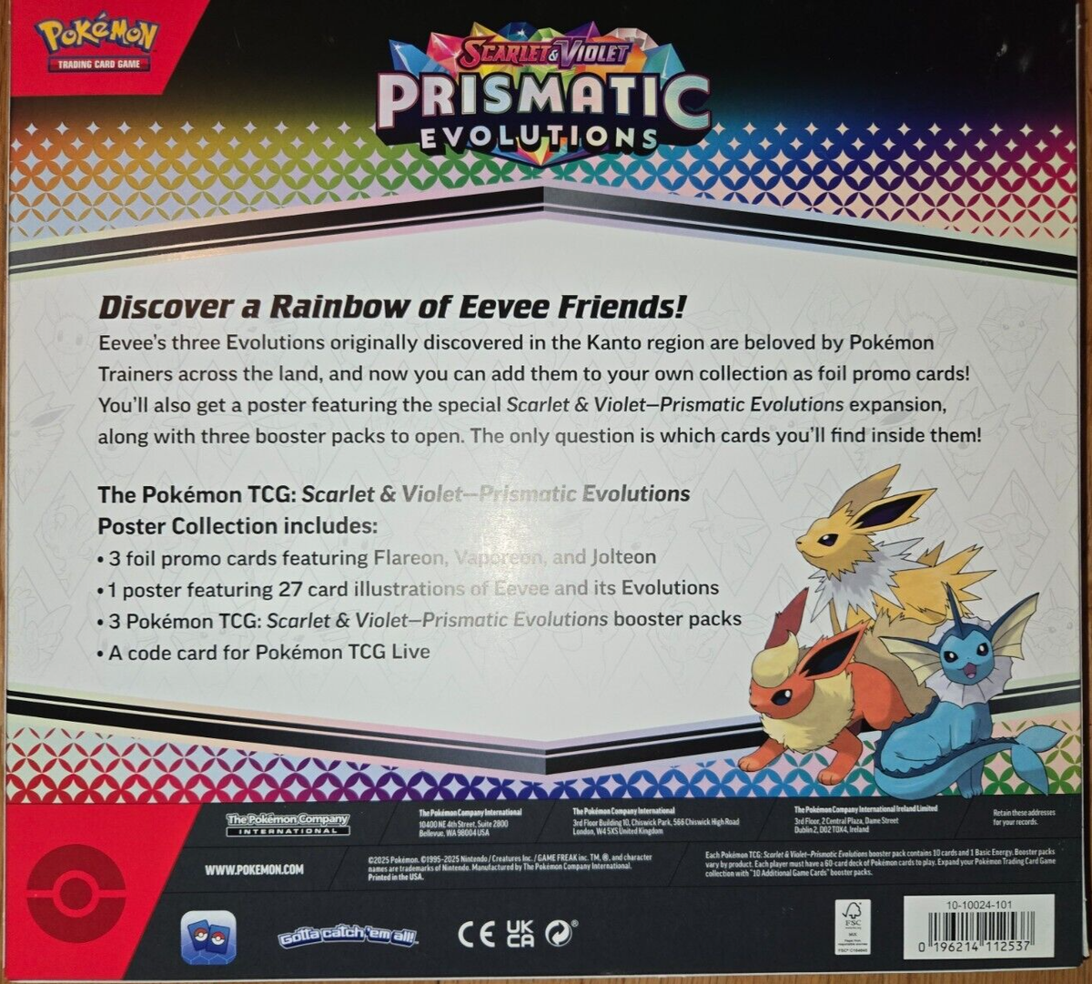 Pokemon TCG Prismatic Evolutions Poster Collection |BRAND NEW