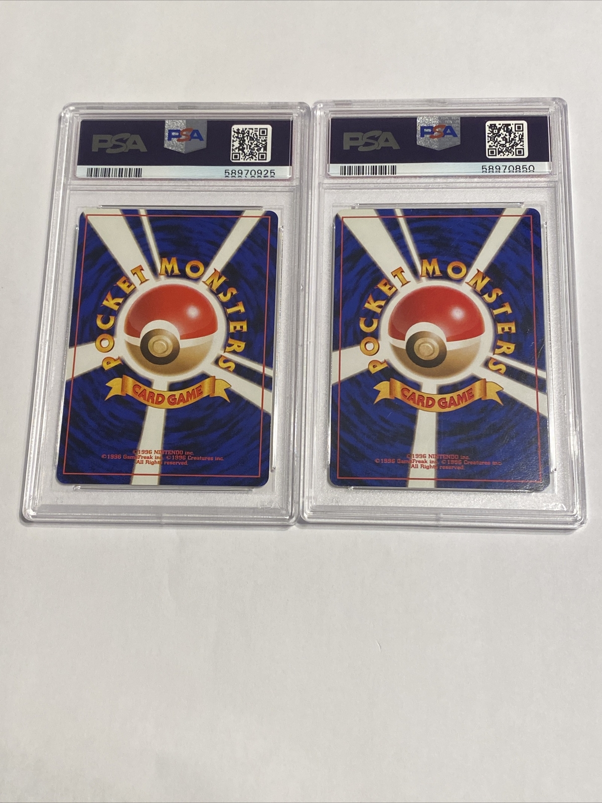 1997 Pokemon Japanese Fossil 97 Hypno Holo PSA 9 & 144 Articuno