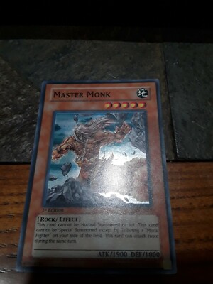 Yugioh! Master Monk TLM 1st Edition Super Rare Pack Fresh MINT!