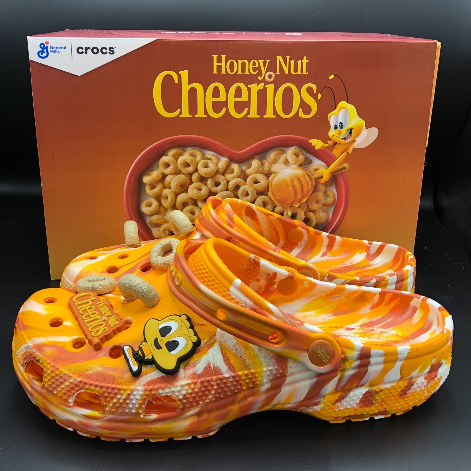 Crocs x Honey Nut Cheerios Classic Clog Mens Size 11 Brand New