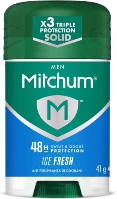 Mitchum Men Triple Odor Defense 48HR Protection Stick Deodorant Ice Fresh, 41g