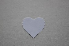10 Martha Stewart die cut punches large scallop heart white