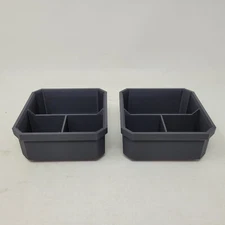 2 Pack Fits Milwaukee Packout Organizer Low Profile Storage Tray Black