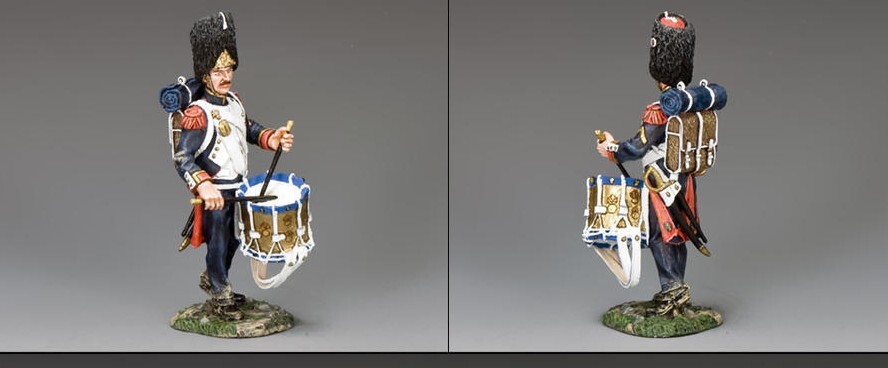 Figurine Tambour de la Garde Impériale King and Country NA365 Napoléonien