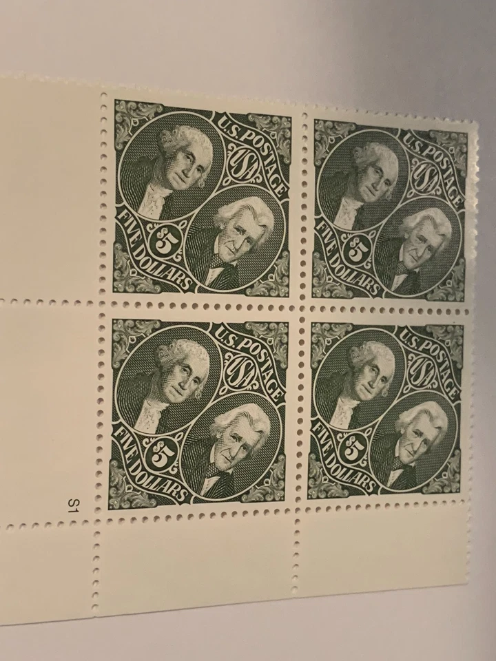 US USA Sc# 2592 MNH FVF BLOCK Washington & Jackson new usps - Image 2 of 2