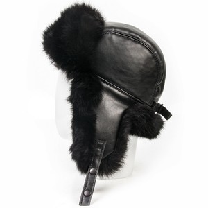 leather winter hats with ear flaps