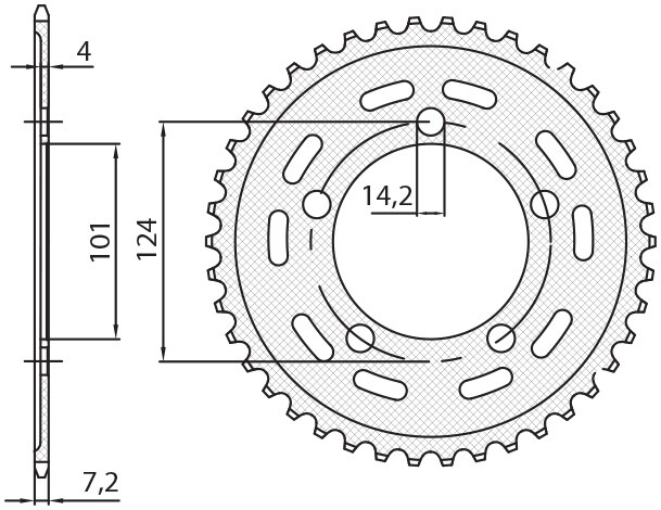Supprimer les à-coups de chaîne avec le pignon arrière JTR898.38 pour KTM Duke