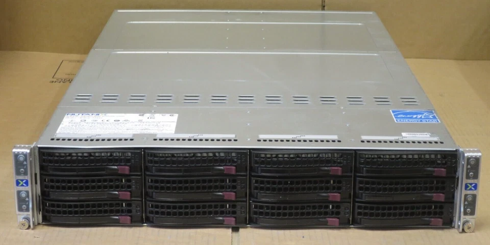 Supermicro SuperServer CSE-827 4x X10DRT-P 8x 8-Core E5-2620V4 2.1GHz 2U Server - Image 2 of 4