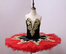 New Red Ballet Skirt Professional Classical Pancake Tutu Costumes Party Dress