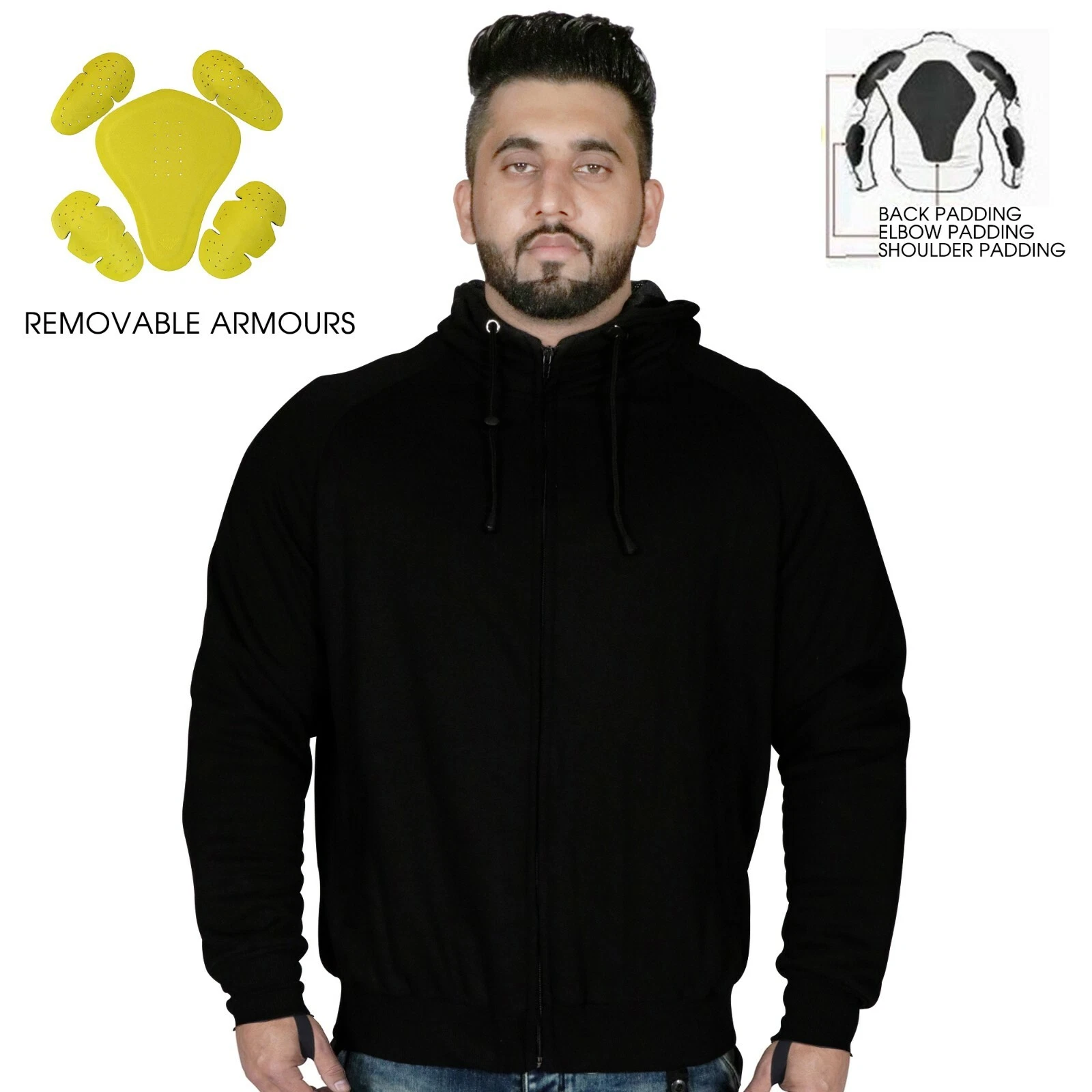 Men Motorcycle Motorbike Hoodie CE Armor Protective Fleece Hoodies Jackets Lined
Opens in a new wind