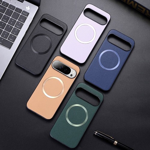 Magnetic Litchi Leather Back shockproof Case For Google Pixel 9a 8a 8 7 9 Pro XL