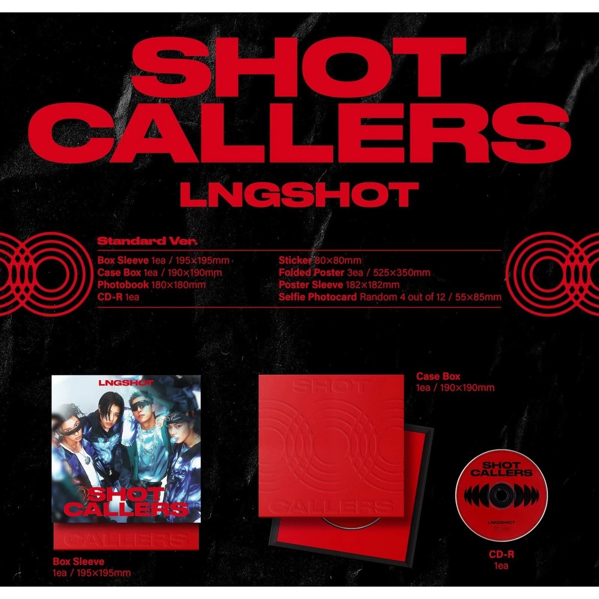 LNGSHOT SHOT CALLERS アルバム 未開封 10セットまとめ売り USA ON HAND] LNGSHOT 1st Mini Album SHOT CALLERS Standard Version