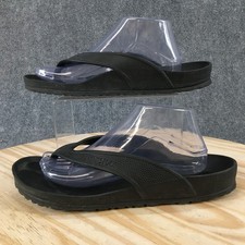 Birkenstock Sandals Mens 8 Womens 10 Honolulu EVA Slip On Thong Flip Flops Black