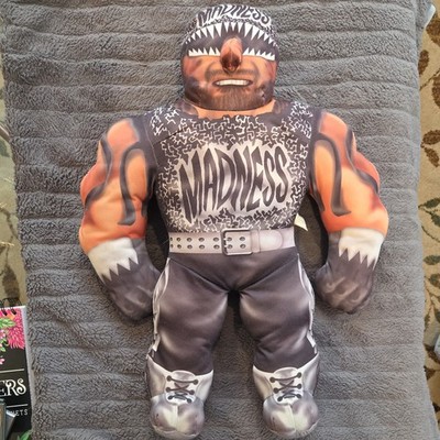 Vintage 1998 Macho Man Randy Savage Bashin Brawlers NWO WCW Plush - Non Talking