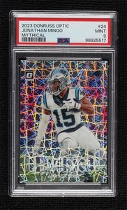 2023 Panini Donruss Optic Mythical Jonathan Mingo #24 PSA 9 MINT Rookie RC