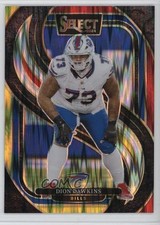 2024 Panini Select Premier Level Red & Yellow Shock Prizm Dion Dawkins #152 0c4
