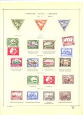 LATVIA 1928/41-COLLECTION -146 MOST USED -* IS NO GUM - BUT VF 