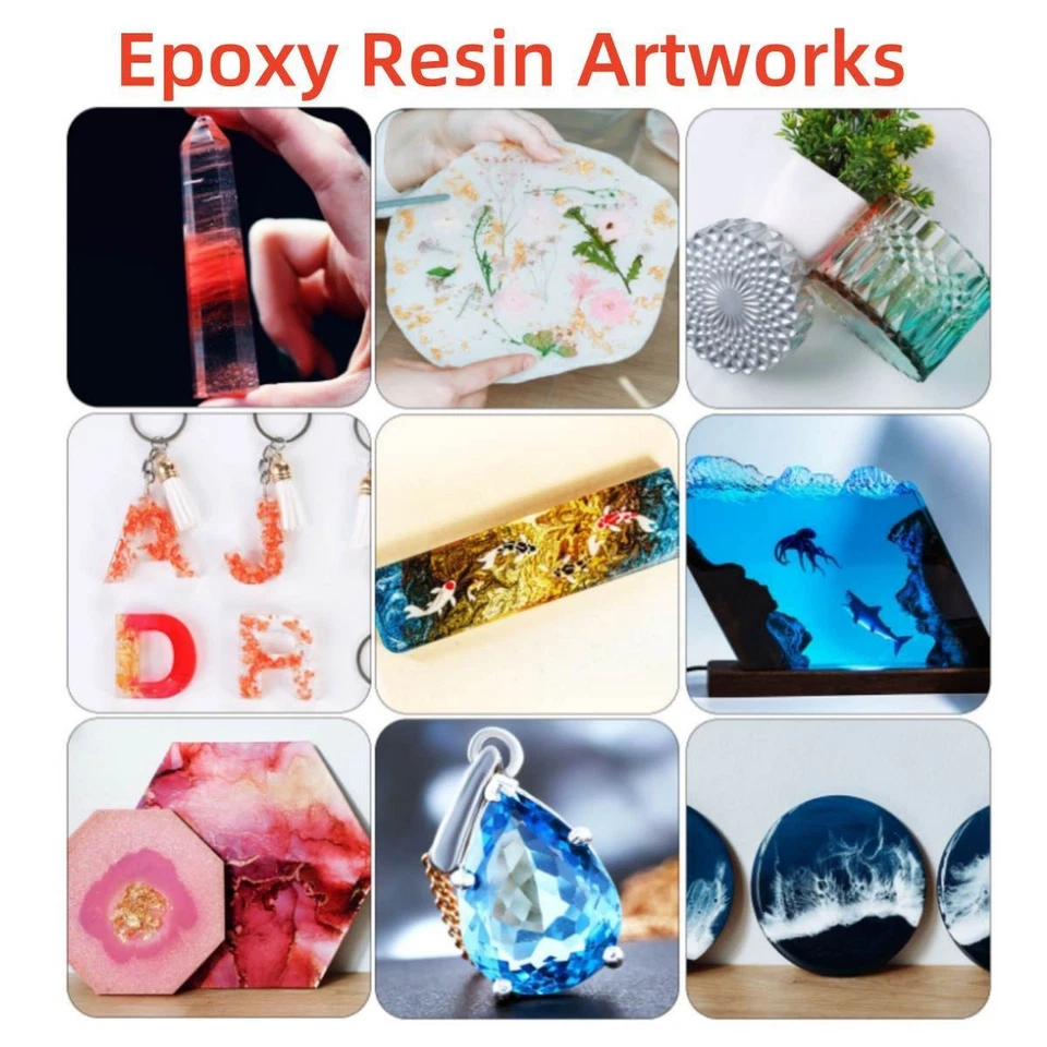 1L/2L/4L/8L/16L/32L Epoxy Resin Casting Clear High Gloss - 1:1 Craft Kit Art DIY - image 3 of 4
