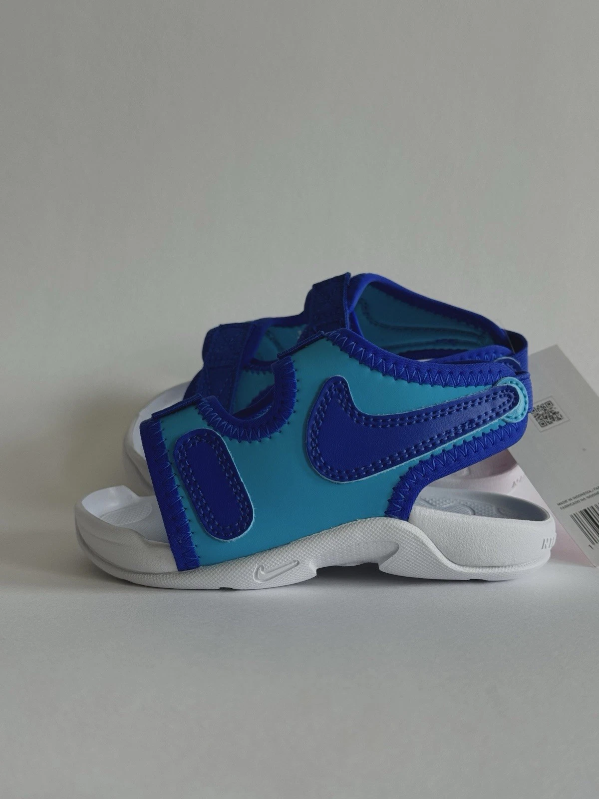 Nike Sunray Adjust 6 sandali bambina bambina blu taglia 5c nuovi con scatola