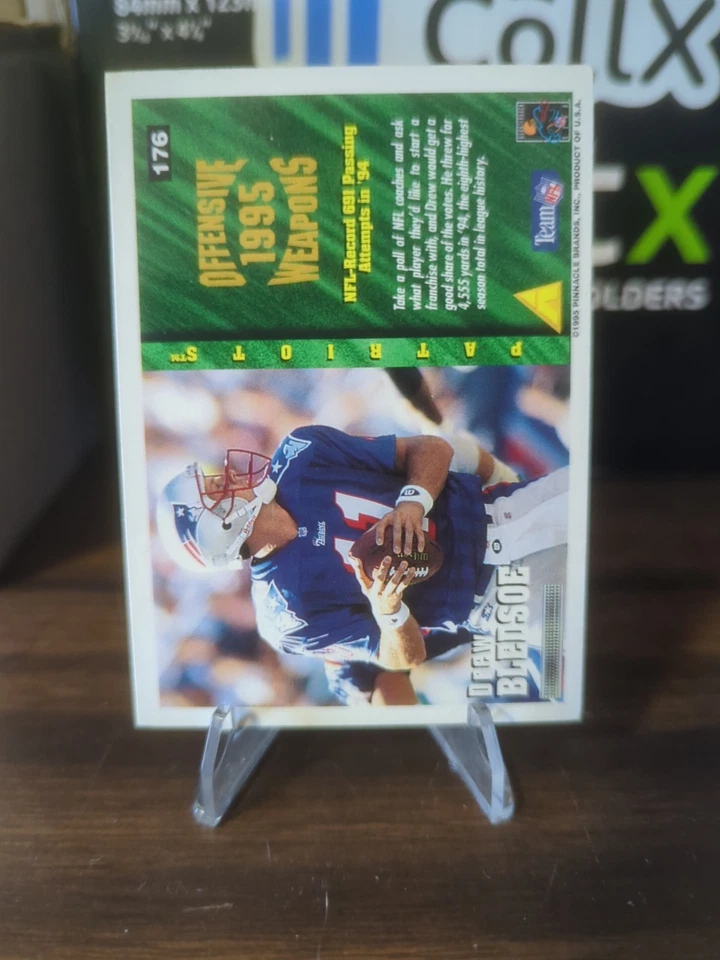 🔥DREW BLEDSOE 1995 SCORE SUMMIT EDITION FOOTBALL CARD # 176🔥 - Image 2 of 2