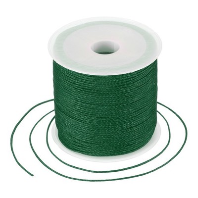 0.8mm Nylon String for Bracelets, 44 Yards Nylon Beading Thread(Dark Green)