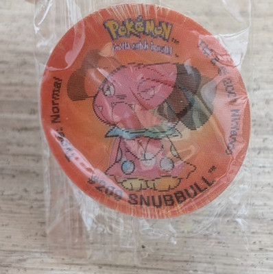 Vintage 2001 Walkers Crisps Pokemon Tazo 209 Snubbull Gen 2 Pog Sealed Retro