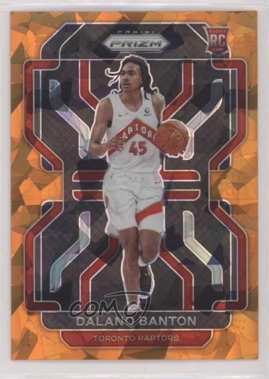 2021-22 Panini Prizm Orange Ice Prizm Dalano Banton #328 0i76