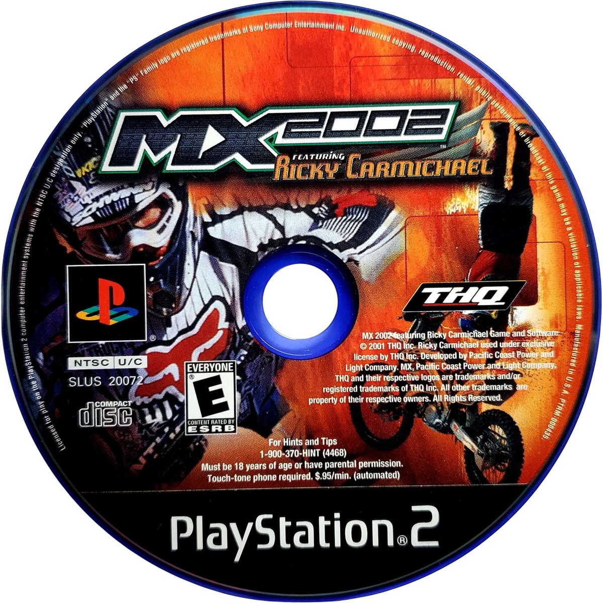 Scratch-Free - MX 2002 - Sony Playstation 2 Pristine Tested